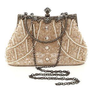 Gold Sequin Evening Bag